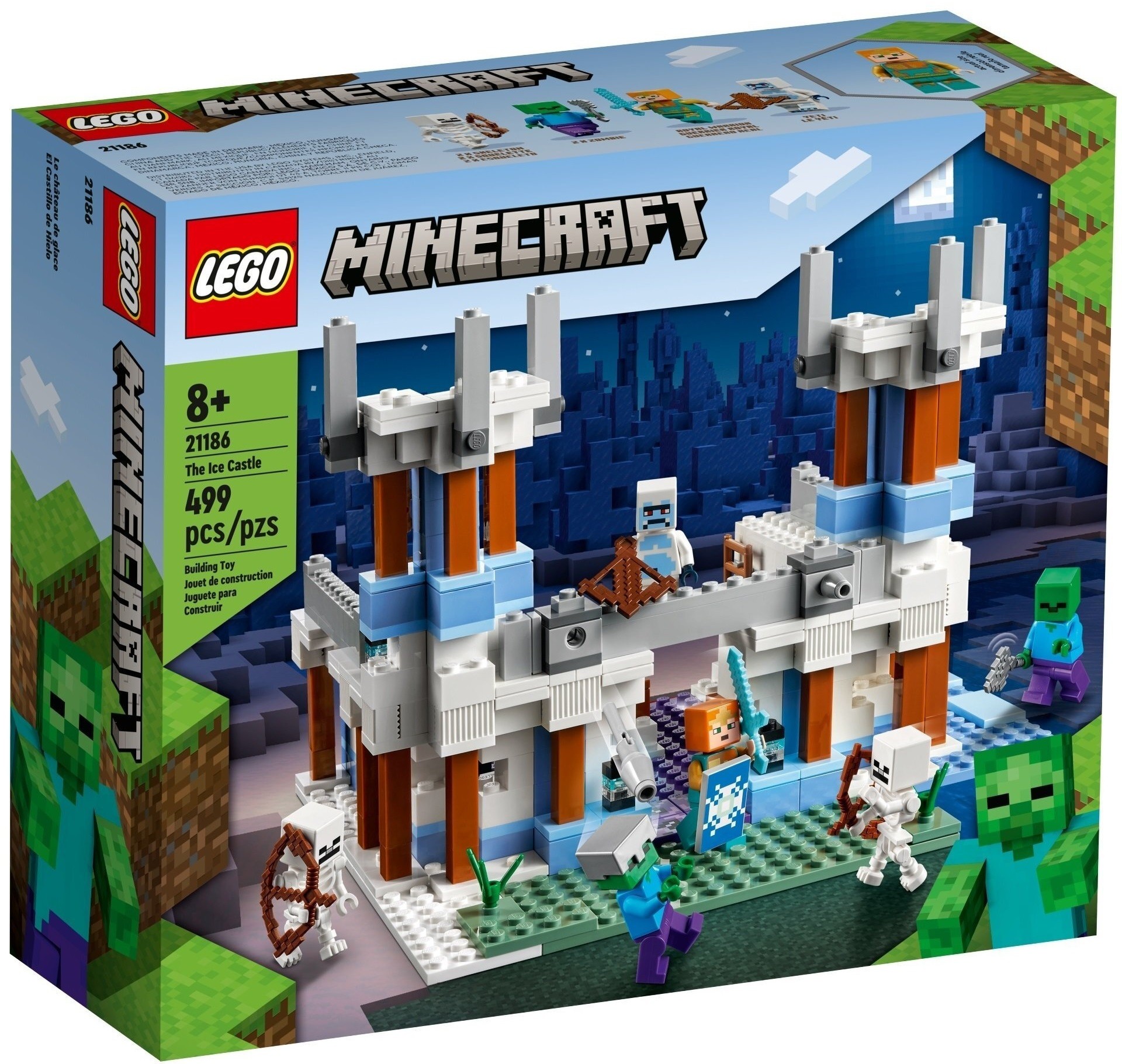 Купить недорого Lego Minecraft Ледяной замок, 21186 в Киеве. Купить  конструкторы в Magazun.com. Низкие цены