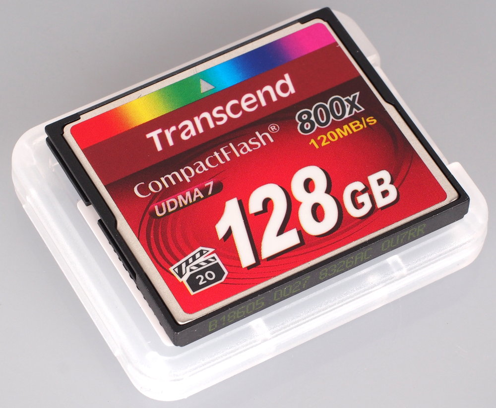 Карта памяти transcend compact flash 128 гб