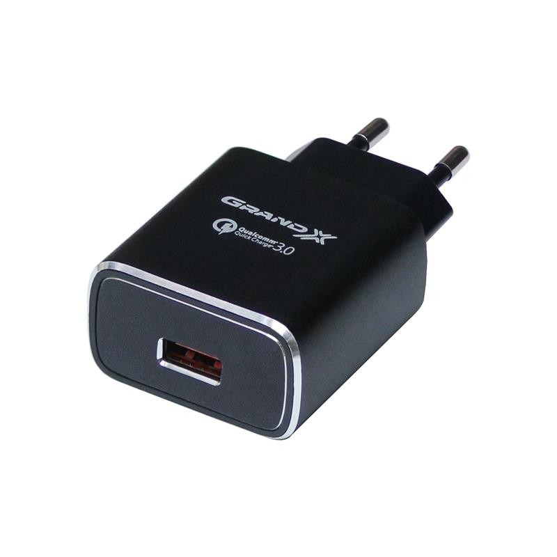 Grand x. СЗУ POWERPORT 2. Сетевое зарядное устройство USB BC c56 (15w, QС3.0) белый.