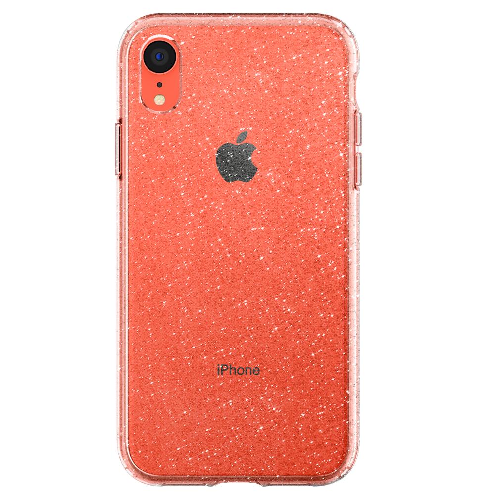 Чехол iphone xr. Iphone XR Coral в чехле. Чехол для iphone XR Кристал. Iphone XR Liquid. Чехол Spigen Liquid Crystal glitter (064cs2486) для Apple iphone XR.