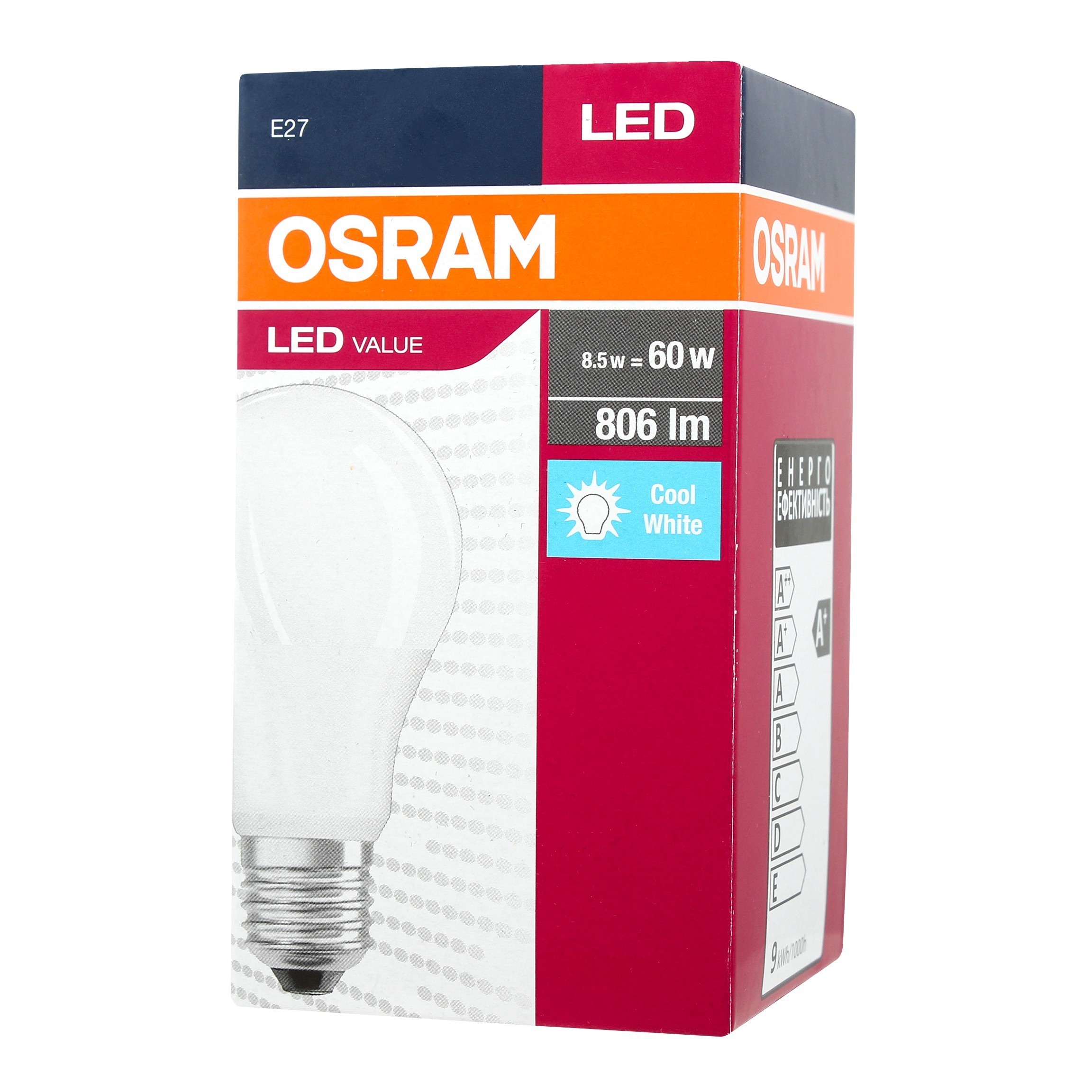 Osram led. Лампа светодиодная Osram value Classic 840, e27, a60, 9.5Вт. Светодиодная лампа Osram 4000к. Led Lamp Osram 7w e27 230v. 8w9 ламп Osram.