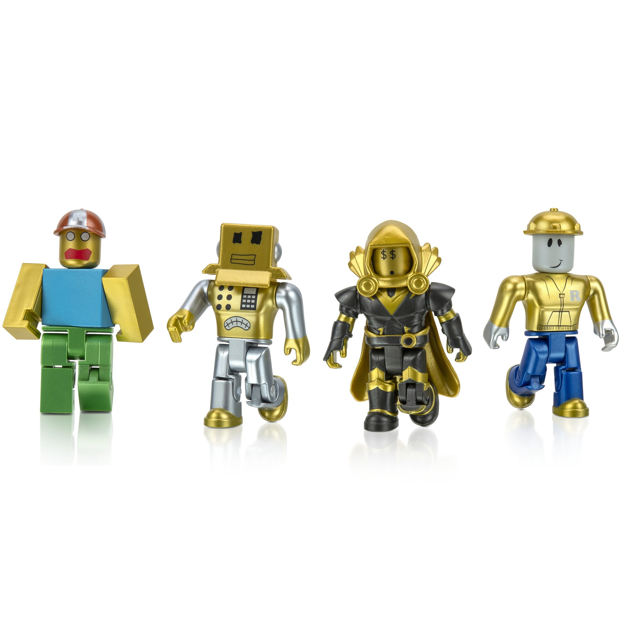 Игровая фигурка Jazwares Roblox Four Figure Pack Roblox Icons - 15th  Anniversary Gold Collector’s Set - ROB0527