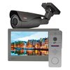 Зображення  Комплект відеодомофона LightVision Amsterdam FHD Grey + RIO FHD Grey + VLC-1192WFM Graphite, Колір (домофон + панель): сірий + сірий