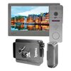 Зображення  Комплект відеодомофона LightVision Amsterdam FHD Grey + RIO FHD Grey + Trinix TRX Fass Steel, Колір (домофон + панель): сірий + сірий