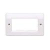 Зображення  Рамка для розетки MK К184 WHI
