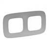 Зображення  Рамка для розетки Legrand Valena Allure frame 2-local Aluminium
