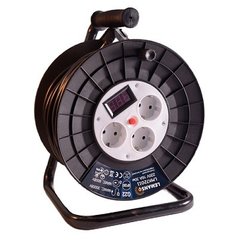 Изображение  Удлинитель на катушке Lemanso LMK72011 3 розеток, Длина шнура: 30 м
