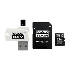 Изображение  Карта памяти GoodRam UHS-I MicroSDXC Class 10 32GB + SD-adapter + OTG Card reader - M1A4-0320R12, Объем памяти: 48 Гб