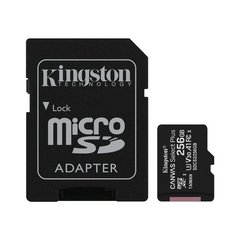 Изображение  Карта памяти Kingston Canvas Select Plus microSDXC Class10 256GB + SD adapter - SDCS2/256GB, Объем памяти: 256 Гб