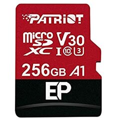 Изображение  Карта памяти Patriot EP Series microSDHC UHS-1 U3 Class 10 256GB + SD-adapter - PEF256GEP31MCX, Объем памяти: 256 Гб