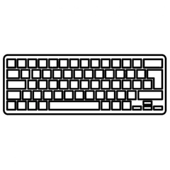 Изображение  Клавиатура для ноутбука Toshiba Satellite A500/P500/L350/L500/P300 Black RU - A43044