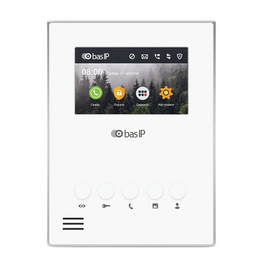 Зображення  Цифровий відеодомофон BAS-IP AU-04LAF White, Колір корпусу: білий