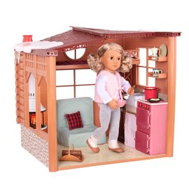 Зображення 3 Ігровий набір Our Generation Дом с аксессуарами "Cozy Cabin" - BD37961 для