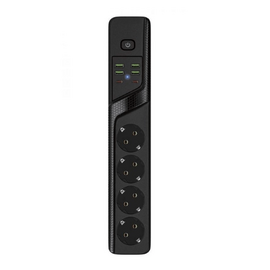 Зображення  Мережевий фільтр Voltronic G12, 4 р. + 4 USB, 2м, Black 4 розеток