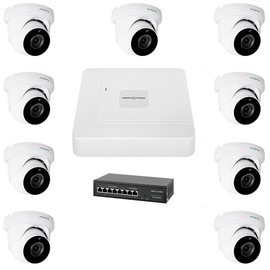 Зображення  Комплект відеоспостереження GreenVision GV-IP-K-W77/09 5MP IP