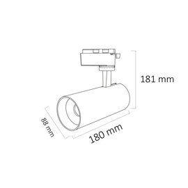 Изображение 2 Светодиодный LED светильник Horoz Electric Bremen-40 Black, Мощность: 40 Вт