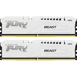 Изображение  Модуль памяти Kingston Fury Beast White DDR5 2x32768Mb 5200MHz &mdash; KF552C40BWK2-64