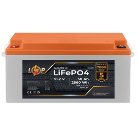 Зображення  Lifepo4 акумулятор LogicPower LiFePO4 51.2V, 80Ah (BMS 80A/50А) plastic Smart BT - 24479