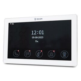 Изображение  Домофон Bcom BD-1070FHD/T White на 10 дюймов, Цвет корпуса: белый