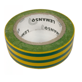 Зображення 2 Ізолента Lemanso LMA006 0,13мм.х19мм. 10м, yellow+green, Колір: жовто-зелений