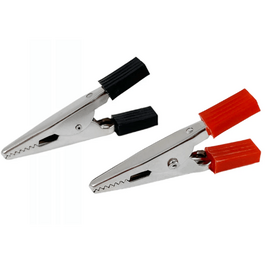 Изображение  Аккумуляторный зажим Lemanso LM9136 48мм, Black+Red