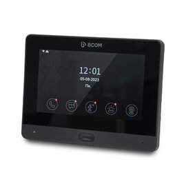 Зображення 2 Домофонна система Bcom BD-760FHD/T Black + BT-400FHD Black, Колір (домофон + панель): чорний + чорний