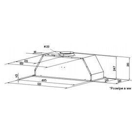 Зображення 2 Витяжка Interline SWAY BL A/60 GL/S
