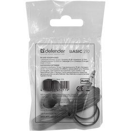 Изображение 2 Наушники Defender Basic 210 Black &mdash; 63211 без микрофона