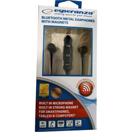 Изображение 2 Наушники Esperanza Magnetic Metal Black &mdash; EH186K размещен на проводе