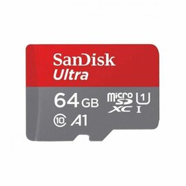 Зображення 2 Карта пам`яті SanDisk MicroSDXC 64GB UHS-I Class 10  Ultra A1 + SD-adapter - SDSQUAB-064G-GN6MA