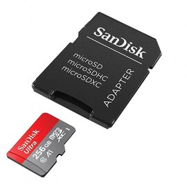 Изображение 2 Карта памяти SanDisk MicroSDXC 256GB Class 10 + SD-adapter - SDSQUAC-256G-GN6MA
