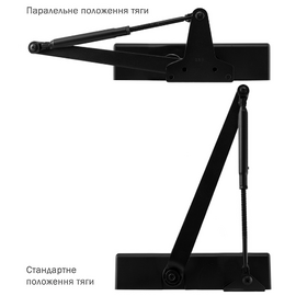 Изображение 4 Доводчик Ryobi D-1554 UNIV Black до 80 кг, Цвет корпуса: черный