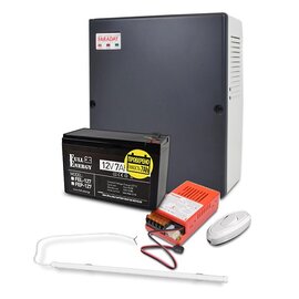Изображение  LED светильник Faraday Electronics PLB 7-9 А&middot;ч + LED 16W + UPS 35W Smart ASCH PL + FEP-127 + e.switch wires 6A пластик, Мощность: 16 Вт