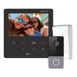Зображення  Комплект відеодомофона HikVision DS-KH6110-WE1 + DS-KV6113-WPE1(C)