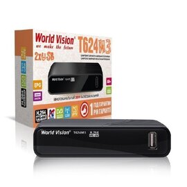 Изображение  Тюнер Т2 World Vision T644M3 FM внешние исполнение