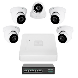 Зображення  Відеокомплект GreenVision GV-IP-K-W82/05 5MP на 5 камер