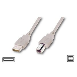 Зображення  Кабель Atcom USB 2.0 AM-BM 3.0 м &mdash; 8099