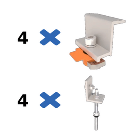 Зображення  Комплект кріплення для сонячних панелей Kripter MetalTile I