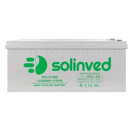 Изображение  Гелевый аккумулятор Solinved SLG200-12 Gel, 12V 200Ah, Емкость (Ач): 200 Ач