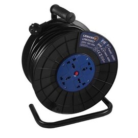 Изображение  Удлинитель на катушке Lemanso LMK72017 4 розеток, Длина шнура: 50 м