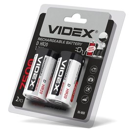 Зображення  Акумулятор Videx HR20/D 7500mAh BL 2шт.