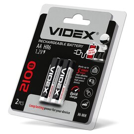 Зображення  Акумулятор Videx HR6/AA 2100mAh BL 2шт.