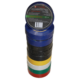 Зображення  Ізолента ElectroHouse EH-PVCT-20A 0,13мм.х17мм. 20м, color, Колір: різнокольоровий