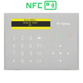 Изображение 2 Клавиатура Tiras K-GLCD+ Grey, Цвет: серый