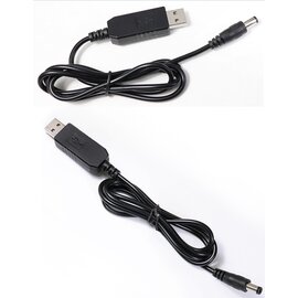 Изображение  Кабель для роутера Value USB to DC 5.5x2.1mm 12V 1м Black - S1016
