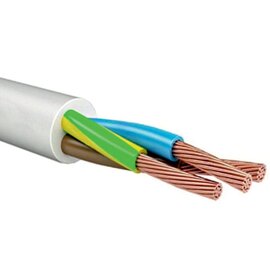 Изображение  Электрический кабель ЗЗЦМ ПВС 3х1.0, 1м.