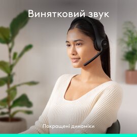 Зображення 3 Bluetooth гарнітура Logitech Zone 300 Wireless Black &mdash; 981-001407
