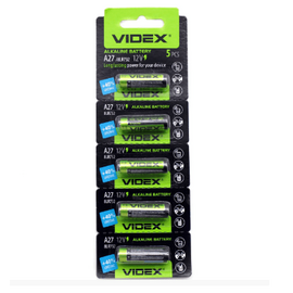 Изображение  Батарейка Videx Alkaline A27/27A/MN27 BL 5шт