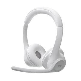 Зображення  Bluetooth гарнітура Logitech Zone 300 Wireless Off-White &mdash; 981-001417