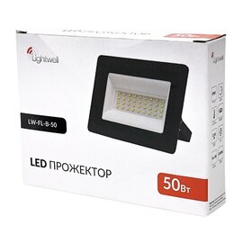 Зображення 3 LED прожектор Lightwell LW-FL-B-50 на 50 Вт, Потужність: 50 Вт